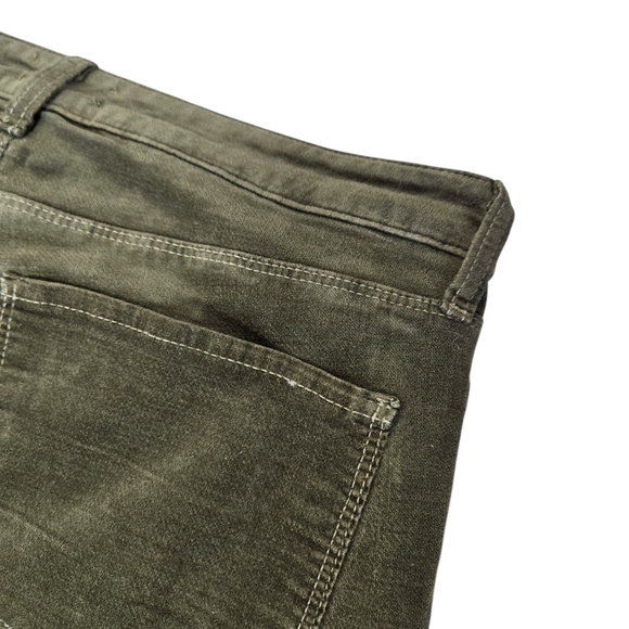 L’agence Marguerite Velvet Cropped Ivy Green High Rise Skinny Pants - Picture 7 of 13